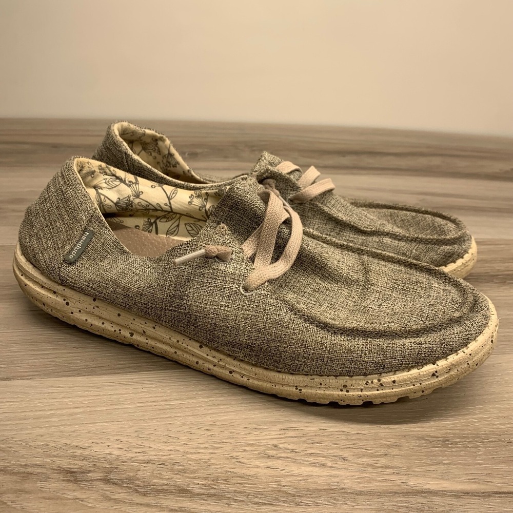 Hey‎ Dude Wendy L Linen Iron Lightweight Women's Slip On Size 10 Comfort Shoes